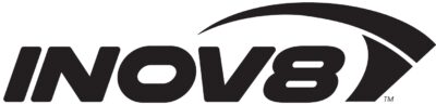 Inov8 logo with talon black on white background